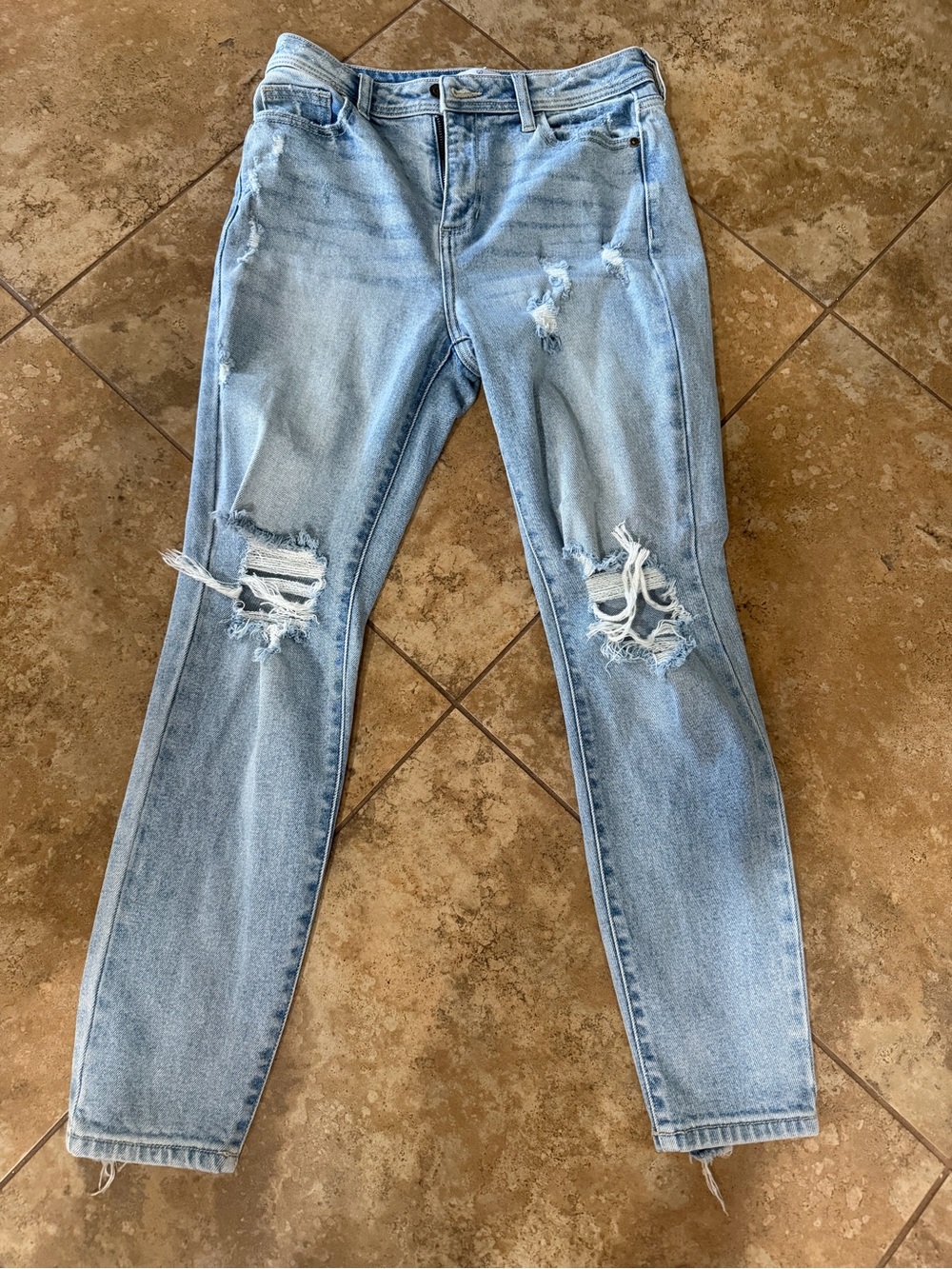 Windsor Light Wash Distressed Boyfriend Jeans